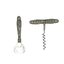Load image into Gallery viewer, Carved Handle Corkscrew Set