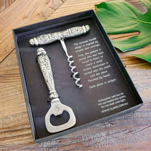 Load image into Gallery viewer, Carved Handle Corkscrew Set