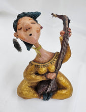 Load image into Gallery viewer, Handmade Paper Mache Woman Musician Home Decor Sculpture Art