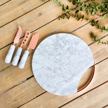 Load image into Gallery viewer, Copper/ Marble Cheese Board