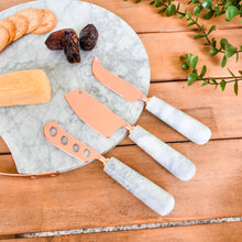 Load image into Gallery viewer, Copper/ Marble Cheese Board