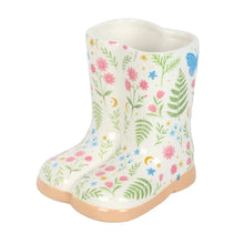 Load image into Gallery viewer, Luna Bloom Floral Print Ceramic Welly Boot Planter