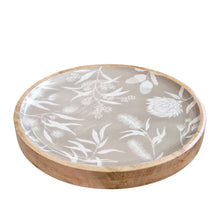 Load image into Gallery viewer, Home Bindi Round Serving Tray Grey Beige