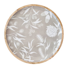 Load image into Gallery viewer, Home Bindi Round Serving Tray Grey Beige