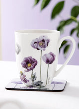 Load image into Gallery viewer, Purple Poppies AWM 4pk Coaster