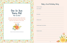 Load image into Gallery viewer, Baby's Book: The First Five Years (Floral)