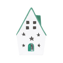 Load image into Gallery viewer, Christmas Green Light Up Ceramic House