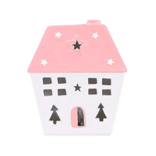 Load image into Gallery viewer, Christmas Pink Light Up Ceramic House