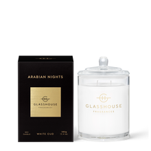 Load image into Gallery viewer, Glasshouse Fragrances Candle Arabian Nights 380g