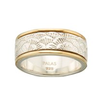 Load image into Gallery viewer, Palas Lotus Meditation Spinning Ring