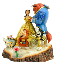 Load image into Gallery viewer, Disney Traditions By Jim Shore - Beauty & The Beast- Tale As Old As Time Carved By Heart