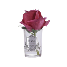 Load image into Gallery viewer, Côte Noire Perfumed Natural Touch Rose Bud in Clear - Carmine Red