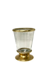 Load image into Gallery viewer, ANTIQUE GOLD w/ GLASS VASE
