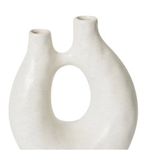 Load image into Gallery viewer, White Ceramic Harlem Vase
