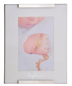 Baptism Silver Frame 4X6"