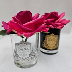 COTE NOIRE PERFUMED NATURAL TOUCH SINGLE ROSE - BLACK - MAGENTA