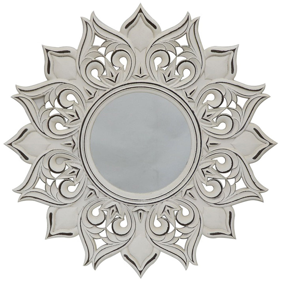 Moulded Fleur Wall Mirror