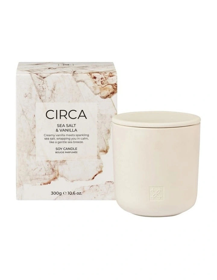 Sea Salt and Vanilla Soy Candle /circa