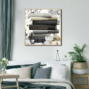 Canvas Brushed Print with Light Natural Frame