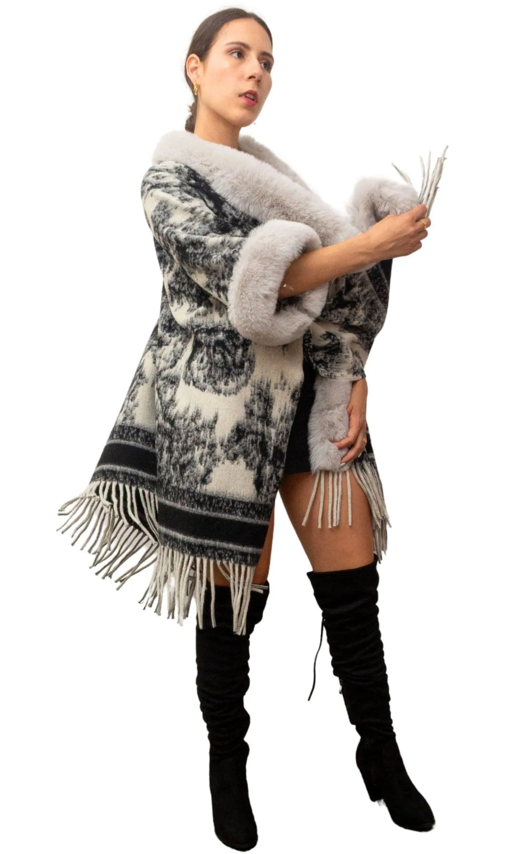 poncho for women-warm&soft