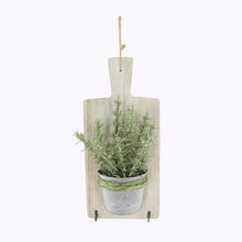 Load image into Gallery viewer, Artifical Rosemary Hanging Chopping Board w/Hooks 17x36cm
