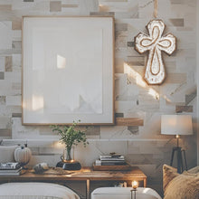 Load image into Gallery viewer, Handcrafted Angle Cross Wall Hanging
