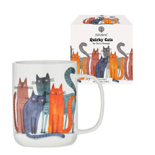 Load image into Gallery viewer, Quirky Cats Four Friends Mug
