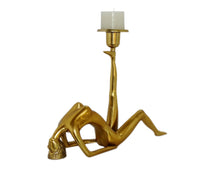 Load image into Gallery viewer, Decoratin Gymnast Lady Candle Holder 9&quot;x11&quot; (Aluminium)
