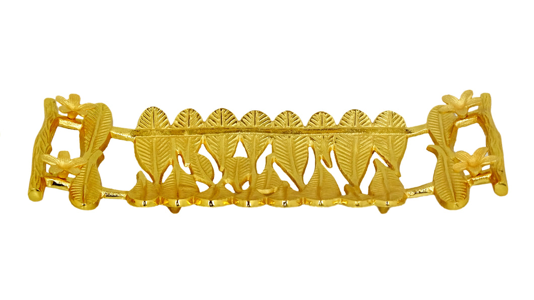 Decoratin Gold Antique Rectangle Leaf Platter