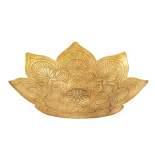 Load image into Gallery viewer, Handcrafted Metal Pressed Mandala Shape Bowl

