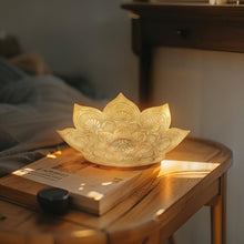 Load image into Gallery viewer, Handcrafted Metal Pressed Mandala Shape Bowl
