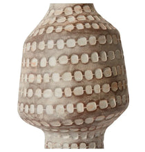 Load image into Gallery viewer, Textured Brown Ceramic Ayden Tall Vase
