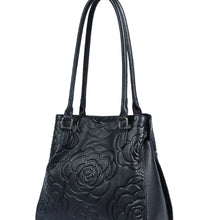 Load image into Gallery viewer, Rafaella Leather Shoulder Bag- E1-0827-BLACK
