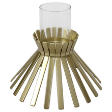 Load image into Gallery viewer, Aura Slatted Pillow Candleholder

