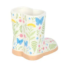Load image into Gallery viewer, Luna Bloom Floral Print Ceramic Welly Boot Planter
