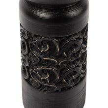 Load image into Gallery viewer, Nero Carved Pillar Candleholder
