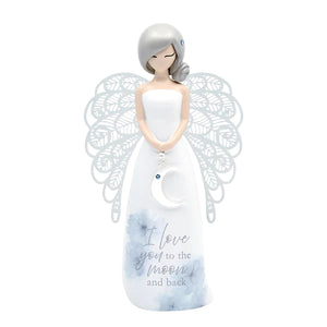 angel Figurine - Moon and Back