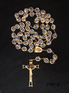 Large Crystal Gold Rosary