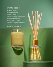 Load image into Gallery viewer, Home Fragrance Gift Set-Tahaa Affair 200g Soy Candle 1 x A Tahaa Affair 150mL Fragrance Diffuser.
