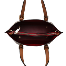 Load image into Gallery viewer, VEGAN LEATHER BROWN hand bag
