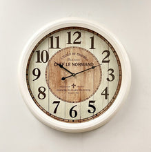 Load image into Gallery viewer, Antique Large Wall Clock, Metal Frame
