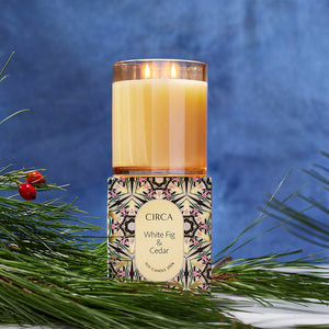 White Fig &amp; Cedar 350g Candle/ circa