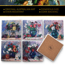 Load image into Gallery viewer, Coasters Floral Collection Set of 6 Coasters
