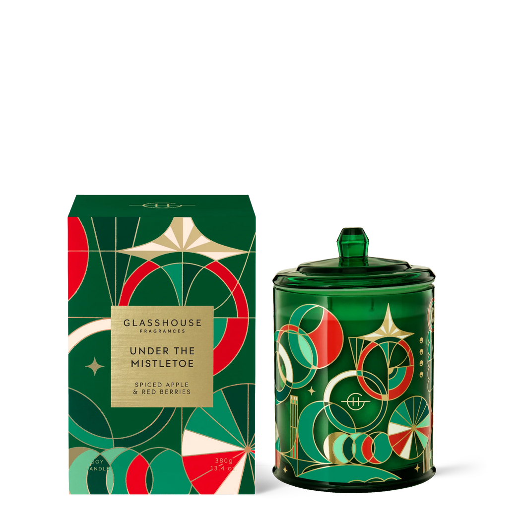 Glasshouse .Under the Mistletoe /380g Triple Scented Soy Candle