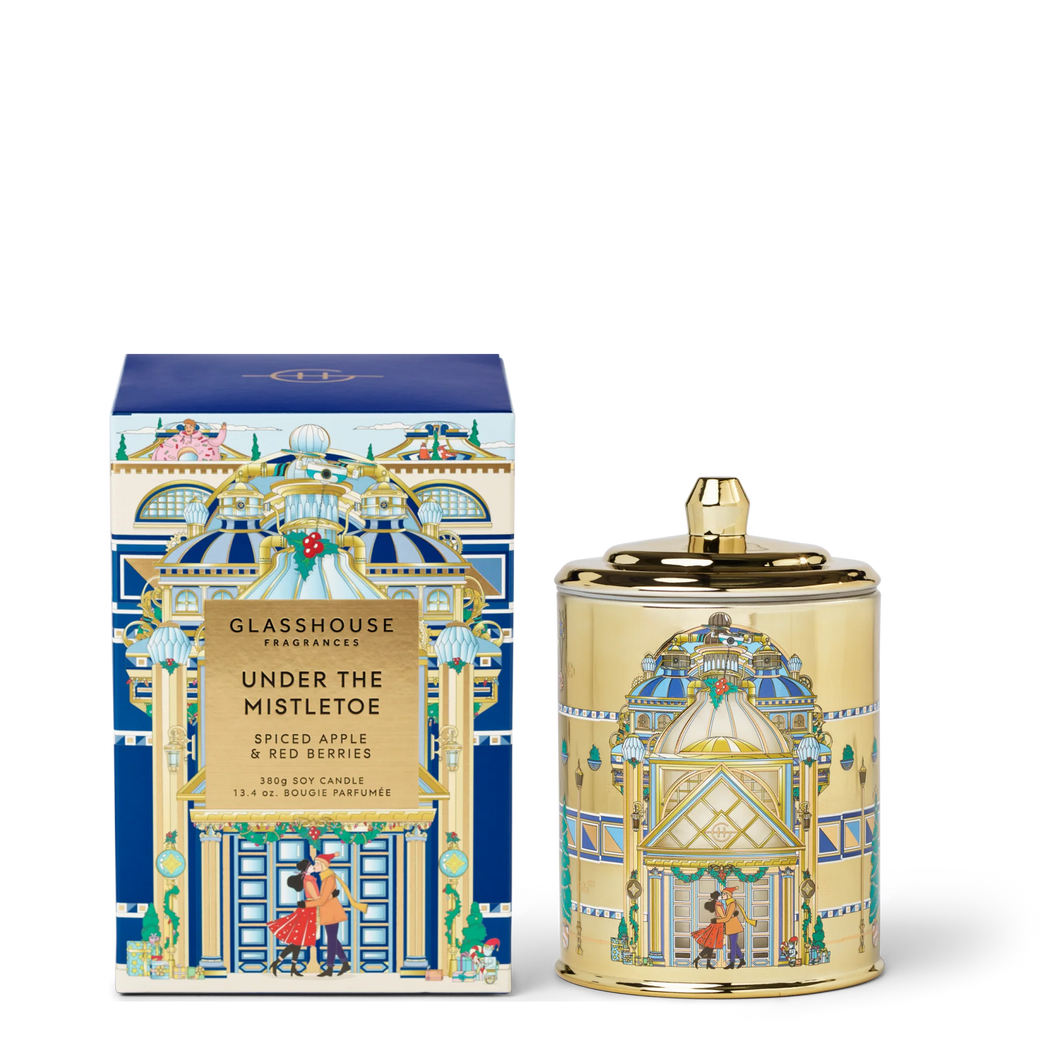 Glasshouse Under the Mistletoe candle