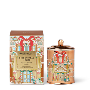 Glasshouse Gingerbread House candle/