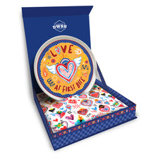 Load image into Gallery viewer, The Lil' Grazing Plate 'Love at First Bite ' 21 cm  Gift Boxed
