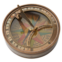 Load image into Gallery viewer, Bronze Sundial Compass
