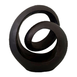 FRITZ RESIN MATT BLACK DBLE LOOP OBJECT