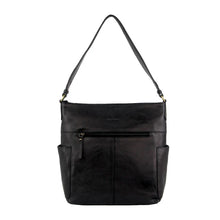 Load image into Gallery viewer, PIERRE CARDIN LADIES LEATHER STITCH-DESIGN HOBO BAG
